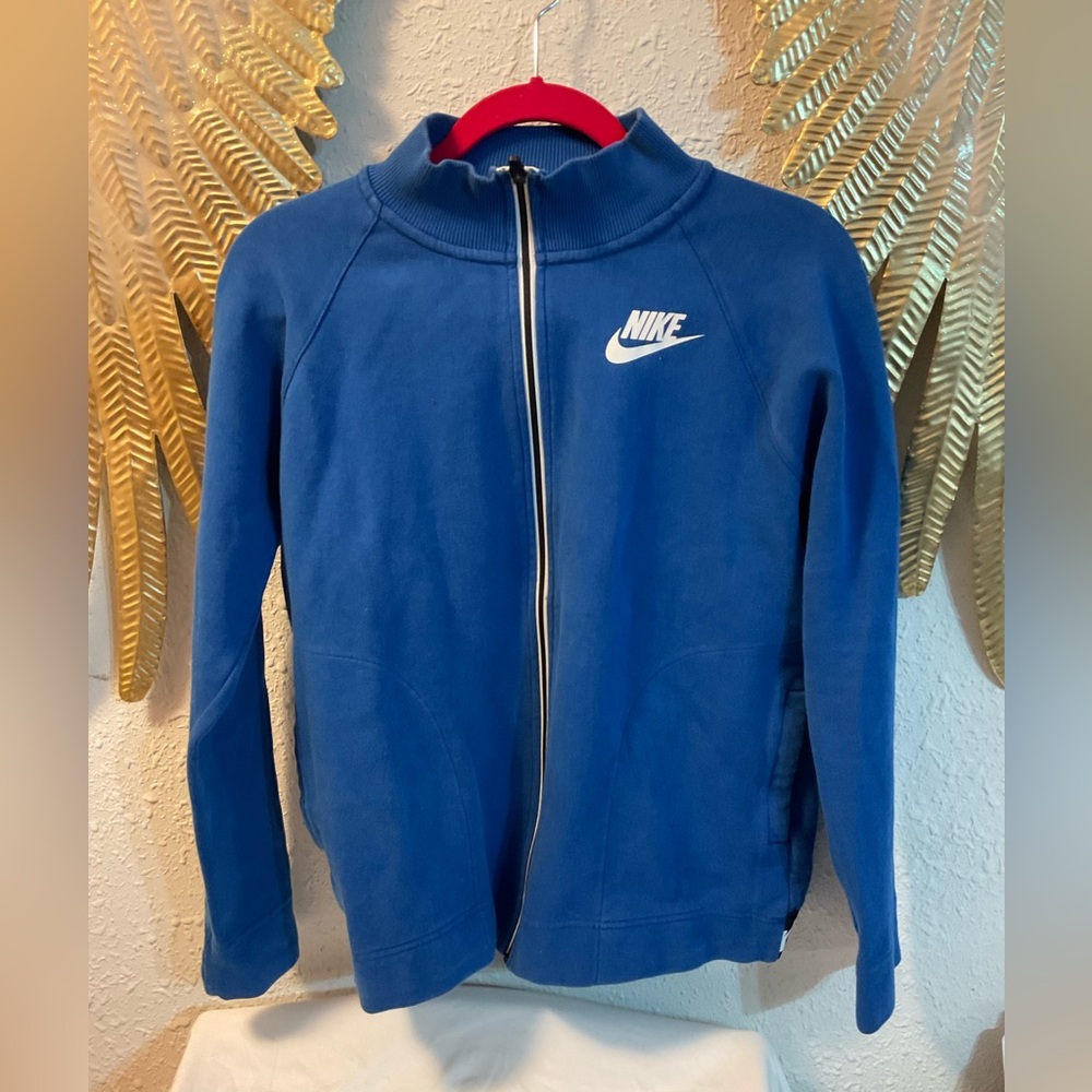 Nike zip up blue size medium